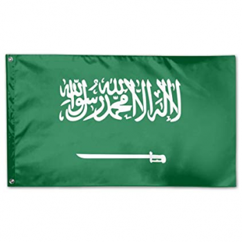 高品質ポリエステル生地デジタル印刷サウジアラビアの旗