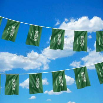 Mini Polyester Décoratif Saudi Aradia Bunting Banner Flag