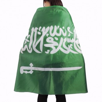 고품질 폴리 에스테 사우디 아라비아 국가 몸 케이프 깃발