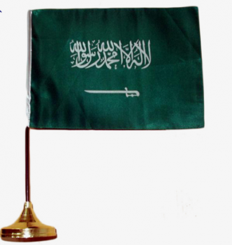 dekorative nationale Schreibtischflaggentabelle Saudi-Arabien Tabellenflagge