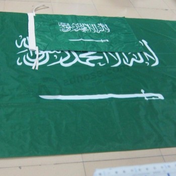 fábrica de bandeira nacional da arábia saudita de tamanho personalizado