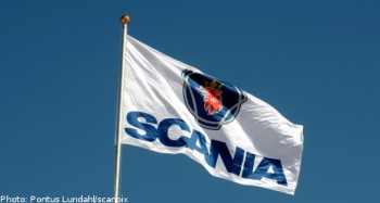 Großhandel benutzerdefinierte hochwertige Scania Flagge