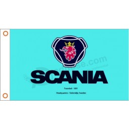 Bandeira do carro scania bander 3x5ft bandeira chevrolet 100d poliéster bandera carro 01 em bandeiras, banners