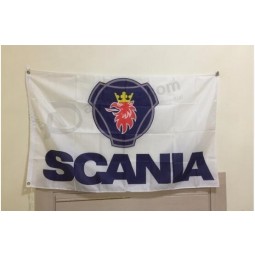 грузовик Scania с логотипом, грузовик Scania 90 150 см полиэстер баннер без флагштока