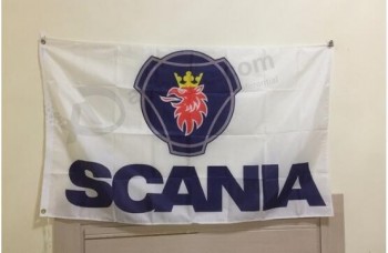 грузовик Scania с логотипом, грузовик Scania 90 150 см полиэстер баннер без флагштока