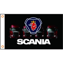 Bandiera auto bandiera personalizzata auto scania banner 3x5ft 100% poliestere