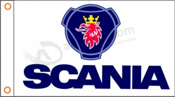 Оптовая пользовательский высокое качество автомобиля флаг Scania баннер 3ftx5ft 100% полиэстер