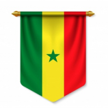 Крытый декоративные полиэстер Сенегал вымпел флаг на заказ