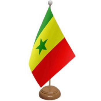 bandera de mesa de escritorio senegal senegal de poliéster de tamaño pequeño