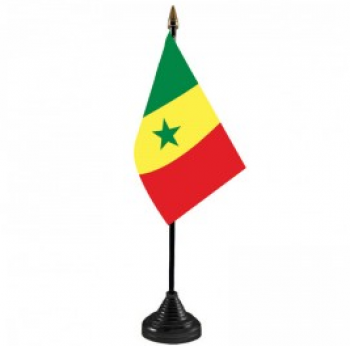Custom Senegalese Senegal mini country desk flag