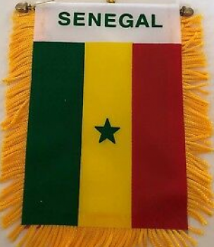 Vente chaude Sénégal voiture nationale suspendu pompon drapeau