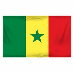 sublimación térmica tela de poliéster bandera nacional bandera senegalesa