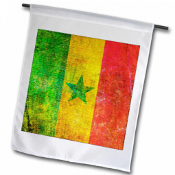 Polyester Low Price Senegal National garden Flag custom
