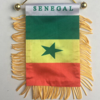 Auto Rückspiegel Fenster Senegal Mini Flag Banner