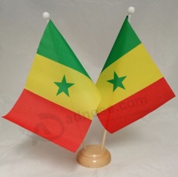 Drapeaux de bureau nationaux promotionnels Drapeaux de table du Sénégal