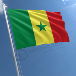 Al aire libre 3x5ft bandera banderas nacionales de poliéster de senegal