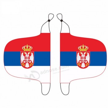 2019 Football Fans Serbie Voiture Aile Miroir Couverture Drapeau