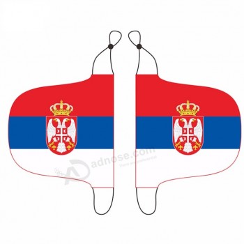 2019 fanáticos del fútbol serbia Bandera de la cubierta del espejo del ala del coche