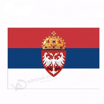 Servië voetbalteam fan nationale vlag