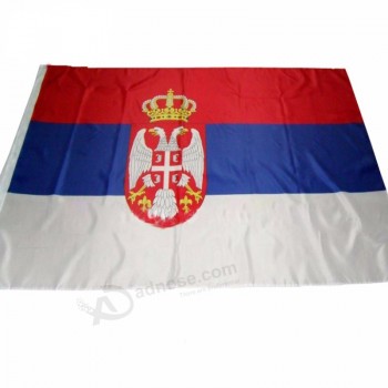 90x150cm aangepaste Servische vlag buiten vlag