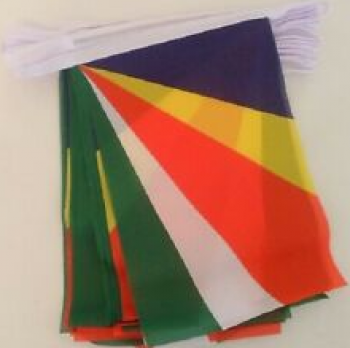 Seychellen-Schnurflaggensportdekoration Seychellen-Flaggenflagge