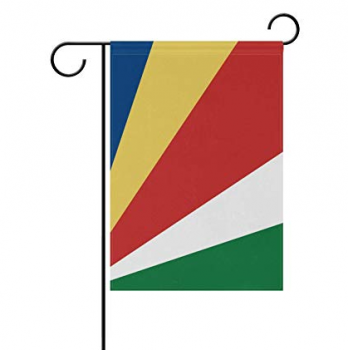 bandeira nacional de jardim decorativo de seychelles de poliéster