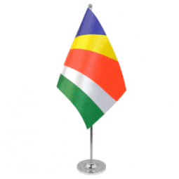 Mini Office Decorative Seychelles Table Flag Wholesale