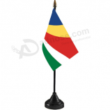 Seychellen nationale tafel vlag Seychellen land bureau vlag