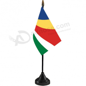 bandeira de mesa nacional de seychelles bandeira de mesa do país de seychelles
