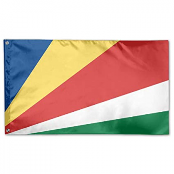 Tissu polyester Drapeau national du pays des Seychelles