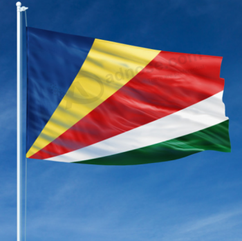 полиэстер 3x5ft с печатью национальный флаг Сейшельских островов