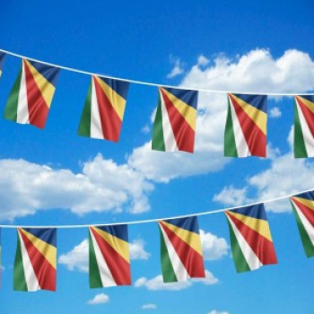 축하 세이셸 국가 깃발 천 플래그 배너