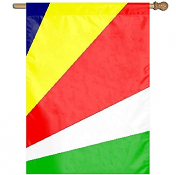 Drapeau de bannière fanion des Seychelles en polyester suspendu