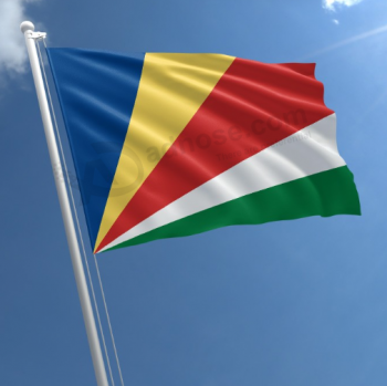 bandeira do país africano oriental cor do arco-íris bandeira nacional de seychelles