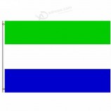 Vlag van Sierra Leone met 100% polyester bedrukt