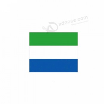 Meilleur prix couleurs vives motif personnalisé Sierra Leone drapeau bandana carré écharpe