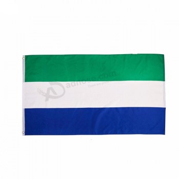 bandera de país nacional de sierra leona personalizada