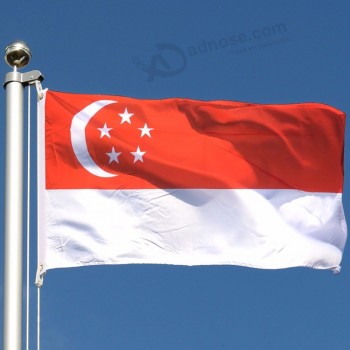 bandeiras nacionais de poliéster de alta qualidade de cingapura