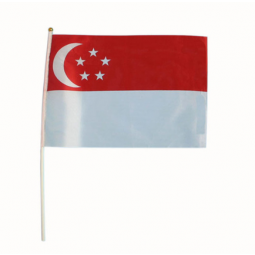 outdoor use singapore hand wave flag for promotion