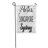 장식적인 싱가포르 정원 깃발 폴리 에스테 야드 싱가포르 깃발