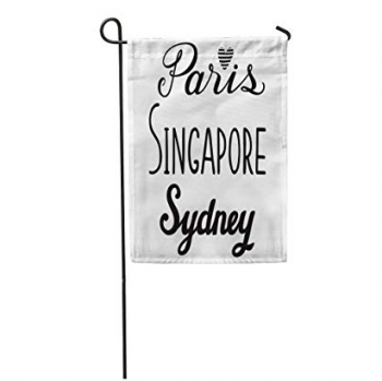 dekorative Singapur-Gartenflagge Polyester-Yard Singapur-Flaggen