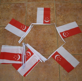 декоративный полиэстер сингапур овсянка баннер флаг