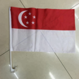 bandiera nazionale della bandiera della finestra di automobile del paese di Singapore