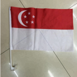 Nationaltag Singapur Land Autofenster Flagge Banner