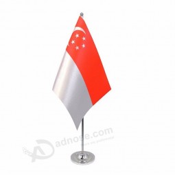 polyester mini office Singapore table top flags