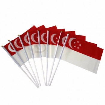 Bandera de poliéster personalizada de Singapur para deportes