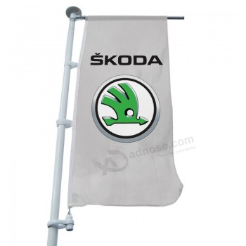 Hersteller Großhandel benutzerdefinierte hochwertige Straße Skoda Banner