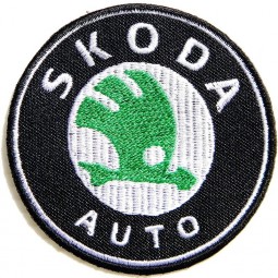 skoda auto logo sign automovilismo parche de carreras de autos Coser hierro en apliques bordado camiseta chaqueta traje personalizado por surapan