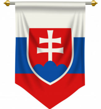 吊り下げ用ポリエステルスロバキア国ペナント旗