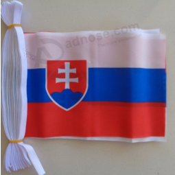 High Quality Slovakia polyester string bunting flag